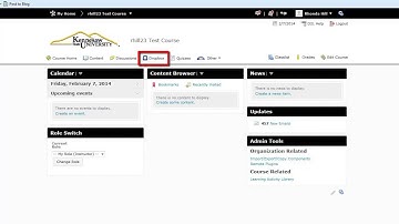 KSU D2L Homepage Overview