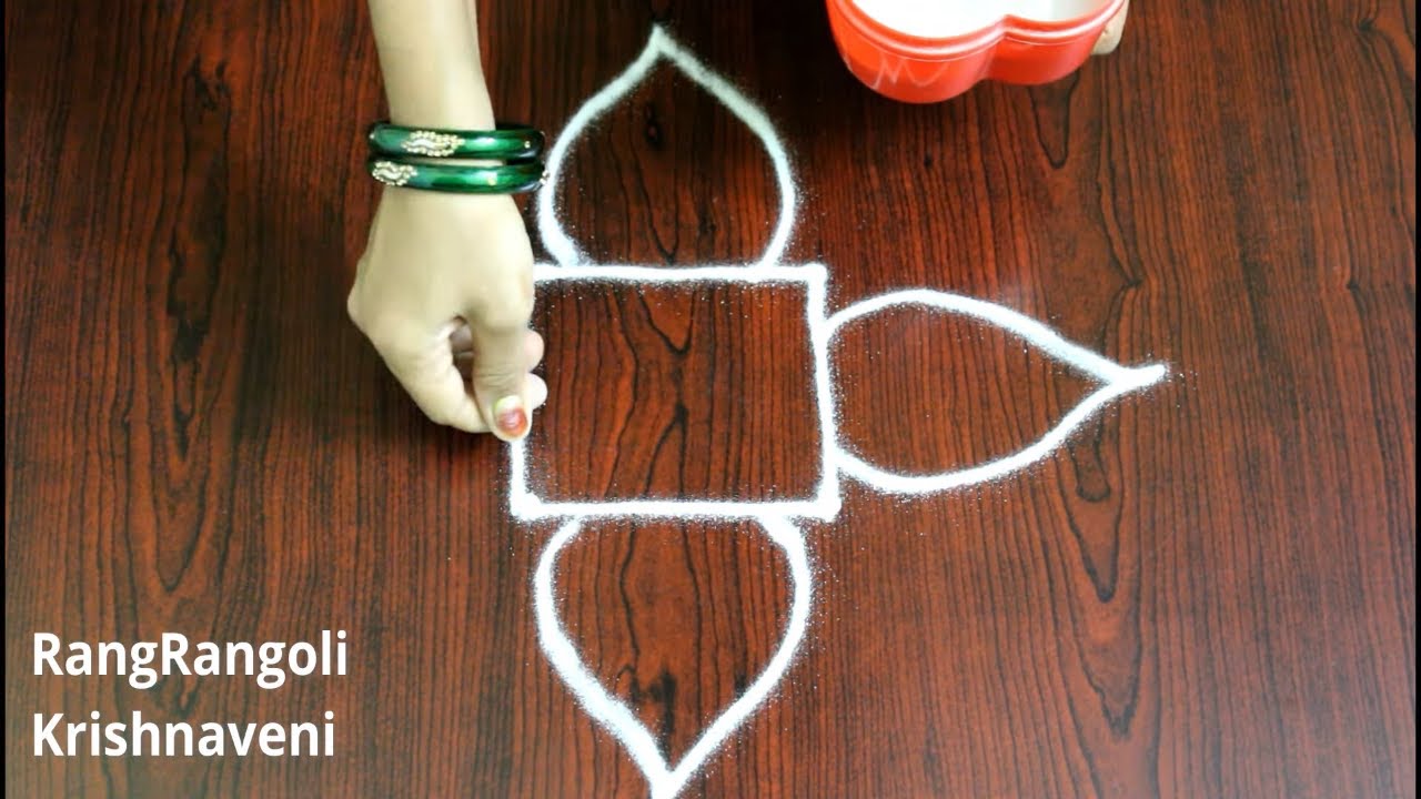 Small Daily Kolams with 2*2 dots | Easy Muggulu | Simple Rangoli Designs | RangRangoli
