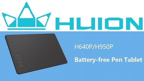 How to setup Huion H640P/ H950P Pen Tablet to PC