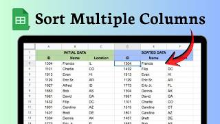 How to sort a Google Sheet (Instant Organize)