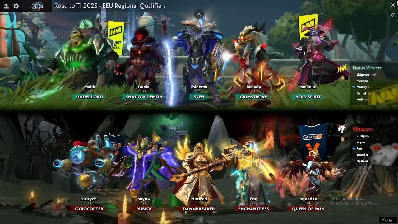 The International 2023 | Eastern Europe Qualifier | Virtus.pro (1) vs Natus Vincere (1) - Game 3