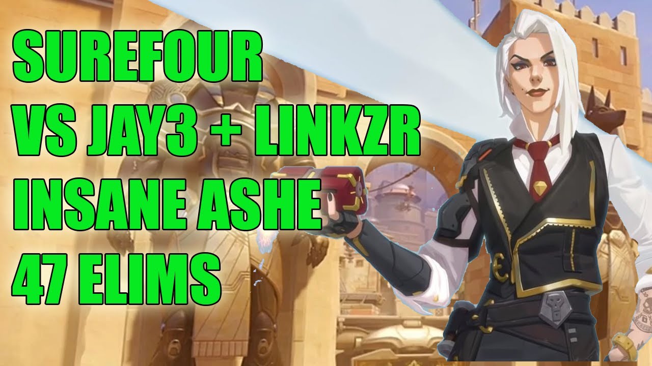 Surefour INSANE ASHE GAMEPLAY 47 ELIMS - PRO OVERWATCH SEASON 23