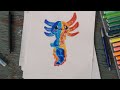 Drawing a axolotl fire/water