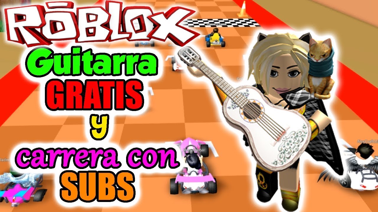 CONSEGUIR GUITARRA GRATIS Y CARRERA CON SUBS EN ROBLOX🏎 YouTube