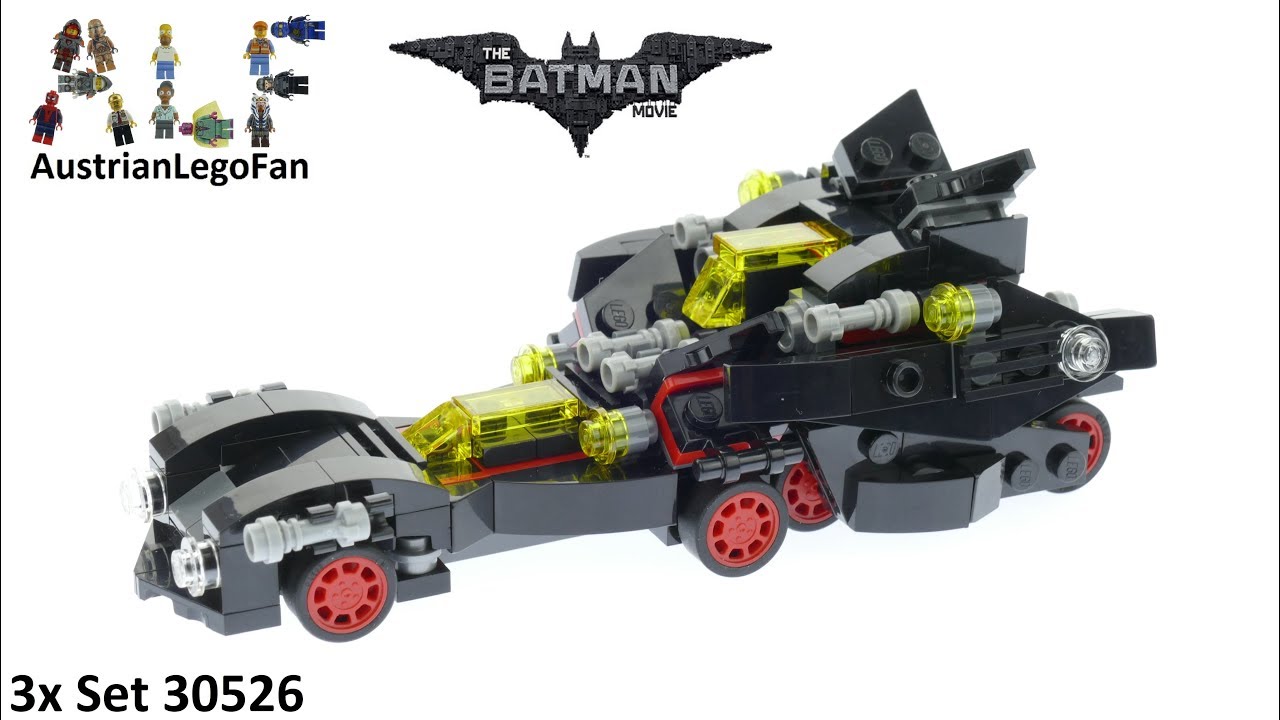 Batman Movie 30526 The Mini Ultimate Batmobile All 3 Builds and Combo - Lego Speed Review YouTube