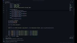 FE PBL CGPA TO PERCENTAGE CALCULATOR USING PYTHON