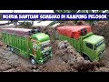 RC truk Hino engkel VS tronton muat bantuan sumbako ke kampung pelosok