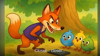 Three Little Birds And The Sneaky Fox - Story For Kids