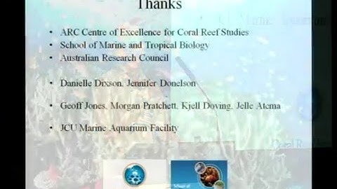 Philip Munday - How will ocean acidification affect marine fishes?