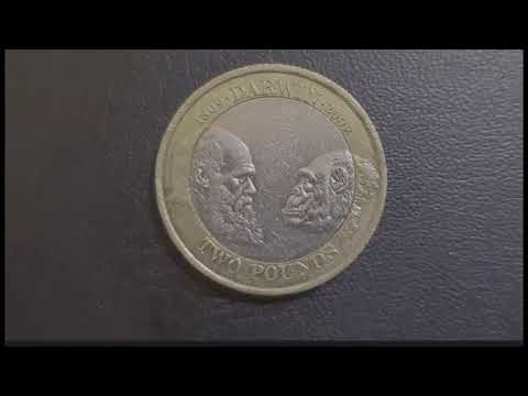 £2 Coin 2009 Charles Darwin