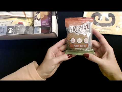 ASMR | Keto Box Snacks/Food Unboxing - October 2019 (Soft Spoken)