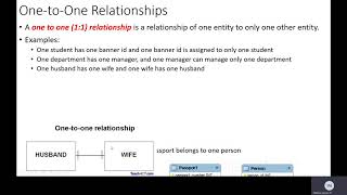 Database   Part 3   Class 3   Part 1   One to One Relationship
