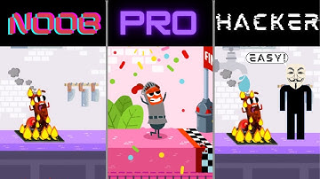 NOOB vs PRO vs HACKER - Sausage Run!