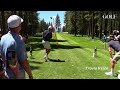 Pat McAfee and A.J. Hawk have flawed but powerful golf swings