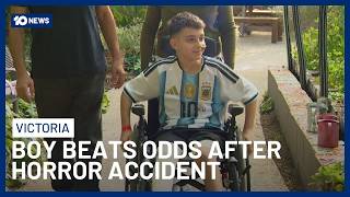 Aussie Boy's Incredible Survival Story After Horrific Train Accident in Melbourne | 10 News