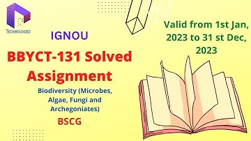 BBYCT-131 Solved Assignment Jan-23/July-23 || BSCG || IGNOU || Dalaltechnologies