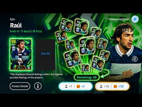 I Saved a lot of Spins for Raul Pack🎁 How many Raul Can I Get? - eFootball 2026