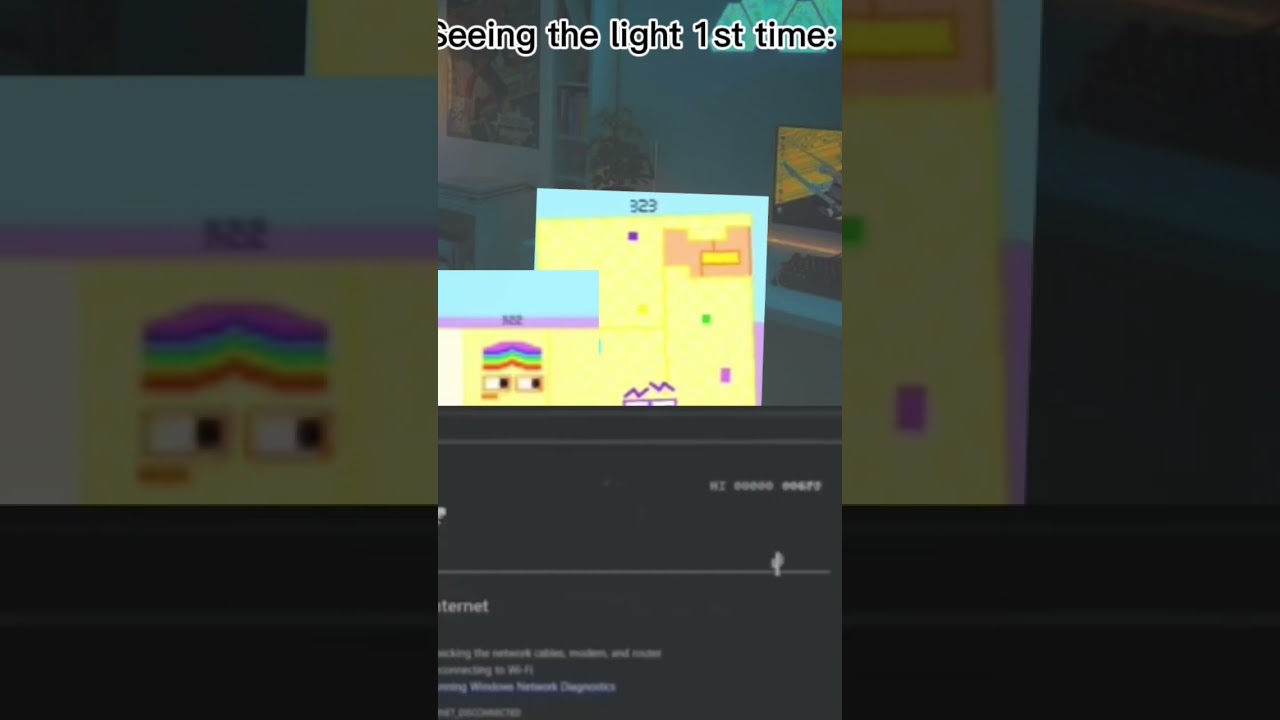 No İnternet Dinosaur Game! \\ Ft. 322 And 323 \\ (Numberblocks Band Retro Memes) (Capcut)