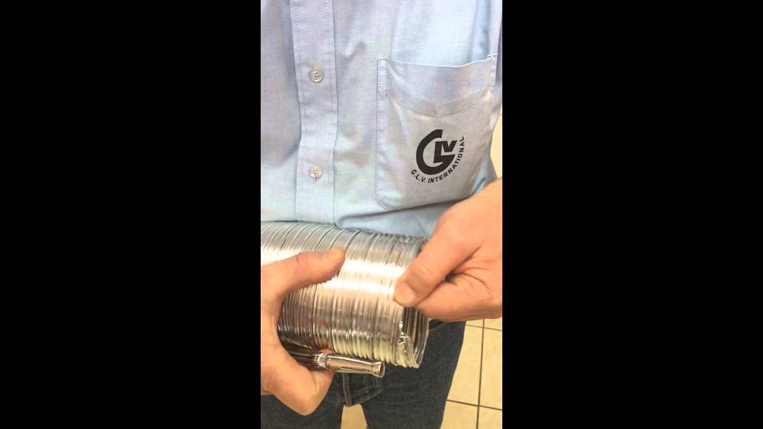 GE Flexible Metal Clothes Dryer Transition Duct Installation Video