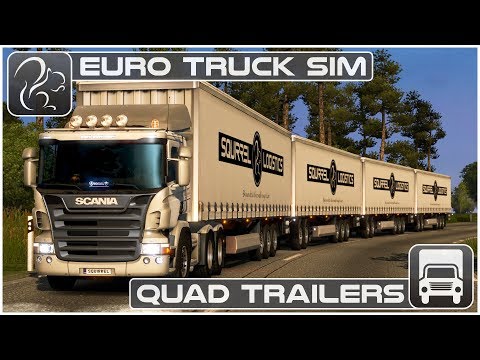 QUAD Trailers - My CRAZIEST Haul Yet! (Euro Truck Simulator 2)