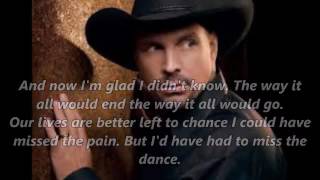 Video thumbnail of "Garth Brooks - The Dance With (lyrics)"