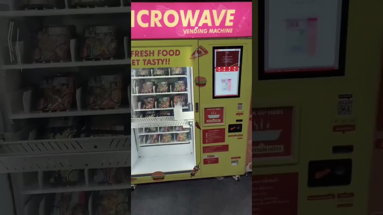 Microwave lunch box machine