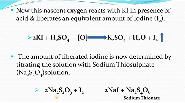 Determination of Dissolved Oxygen by Winkler's method