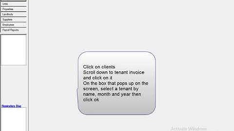 MamboSoftware Property manager Video Client Tenant Invoice
