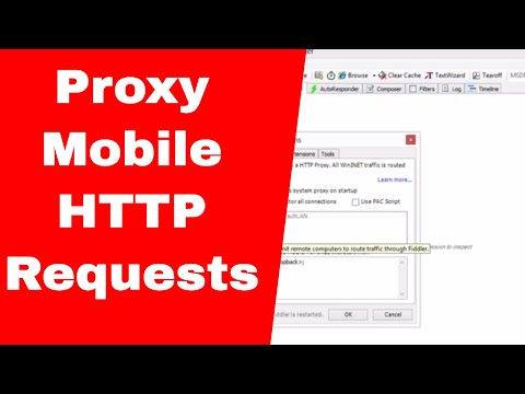 How to view http traffic on your mobile phone device via a computer proxy
