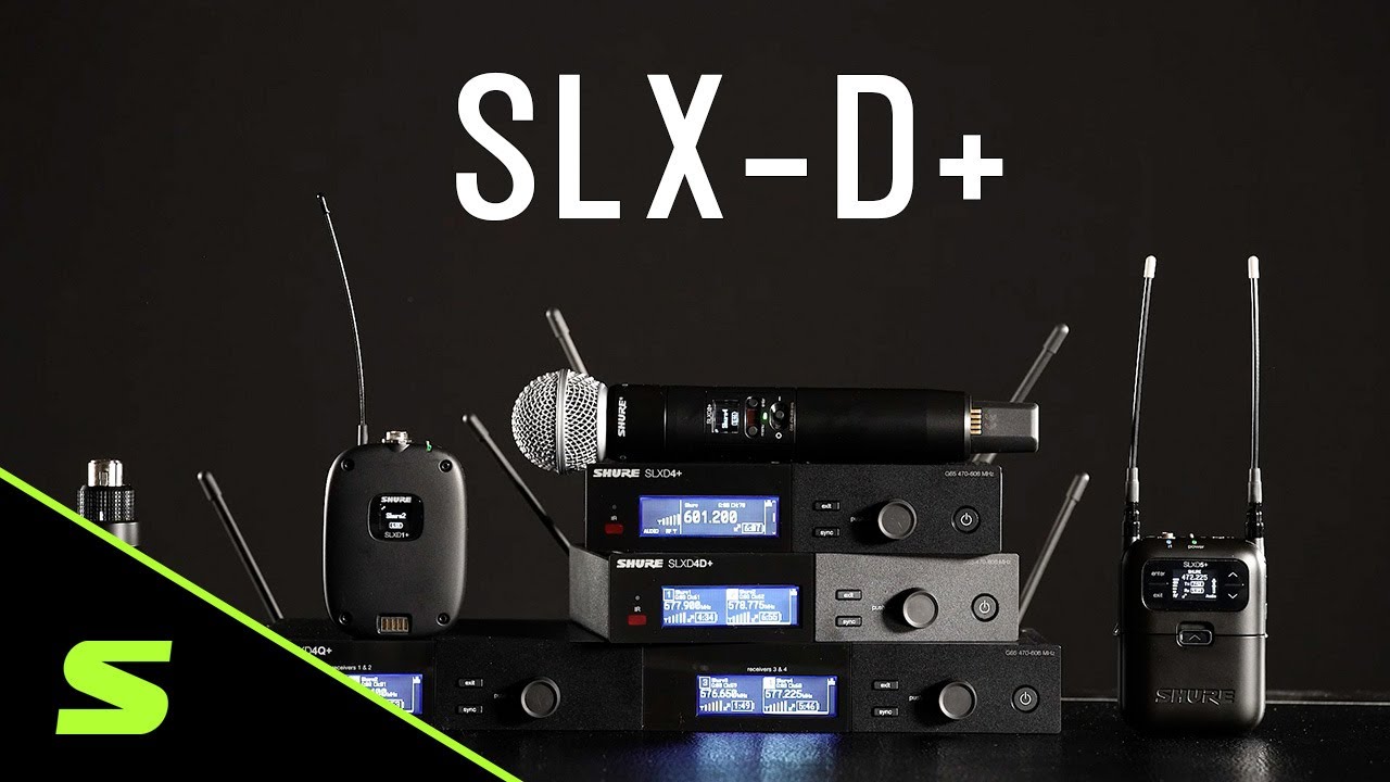 SHURE SLX-D+ | 自動ハウリング低減＋自動で周波数最適化で現場の不安