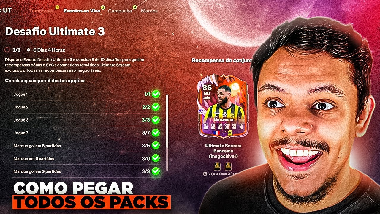 FC 26 l 🔥 COMO PEGAR TODOS OS PACKS NO DESAFIO ULTIMATE 3 l DantheBNN l