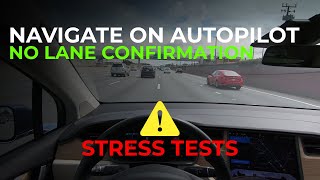 Navigate on Autopilot NO Lane Change Confirmation 2 (Tesla Software Update 2019.8.5)
