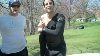 Surfing on the Red Cedar River