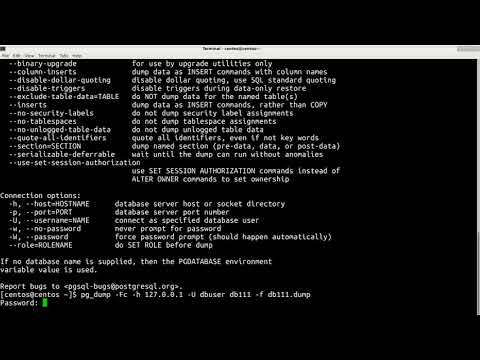 postgresql - how to backup and restore database