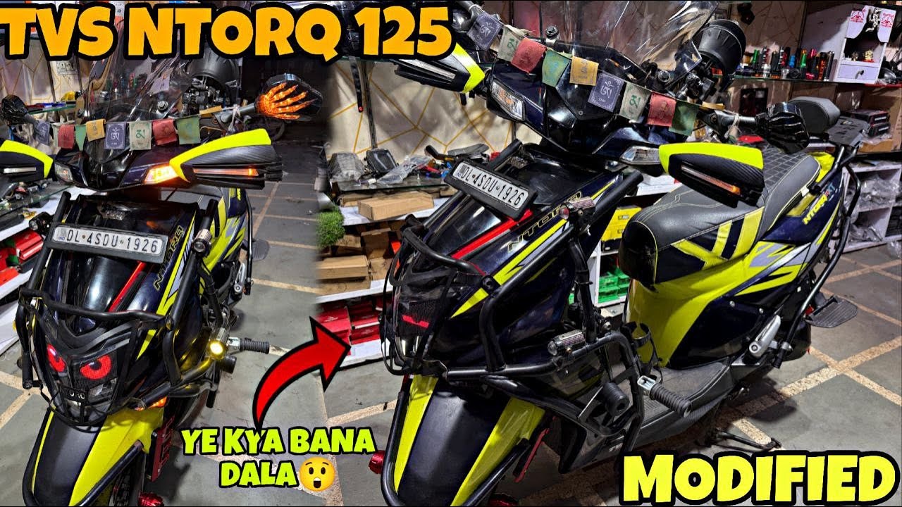India ki sabse anokhi TVS NTORQ 125 Kardi Modified | bhar bhar ke loadings krdi | Modification |