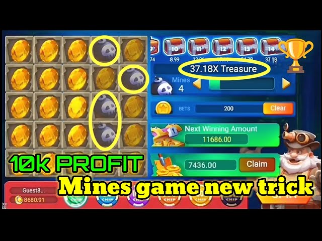 Mines game trick / mines gameplay / mines game trick today / 10k Profit / All loss recovered class=