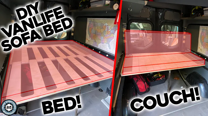 The Best DIY Van Bed! From One Sheet Of Plywood - Weekender Camper Van Part 2