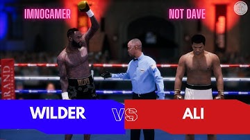 UNDISPUTED - Deontay Wilder vs Muhammad Ali - Full Fight Gameplay - Boxing Game