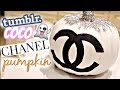 DIY Tumblr Room Decor Halloween Edition (Chanel Pumpkin) //