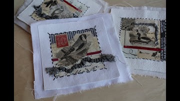 Mixed Media Art - Bird Quilt Project Tutorial