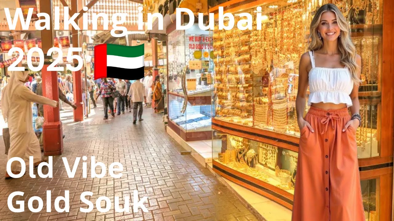 Dubai 🇦🇪 Gold Souk | Traditional Gold Market, Shiny Jewelry & Souvenir Vibes [4K] Walking Tour