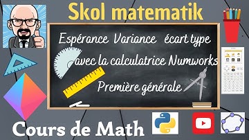 CALCULATRICE NUMWORKS  ESPERANCE VARIANCE ECART TYPE