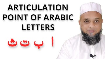 Articulation Point of Arabic Letters | Part 1 | In English