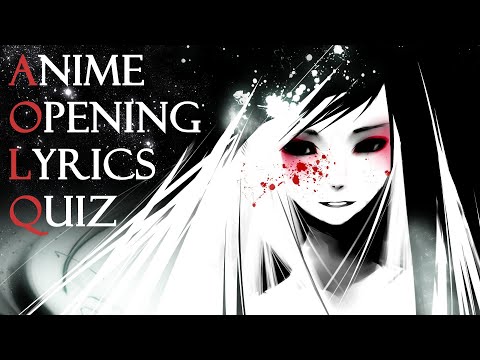 Anime Opening Lyrics Quiz  20 Songs [EasyHard]  YouTube