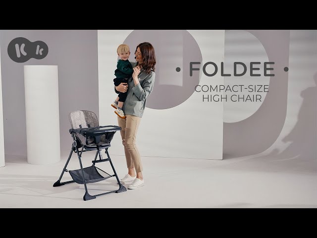 Kinderkraft FOLDEE Trona Bebé, ergonómica, cómoda, reclinable