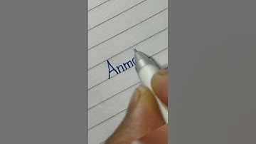 Print vs cursive Handwriting anmol name in cursive Handwriting, #shorts