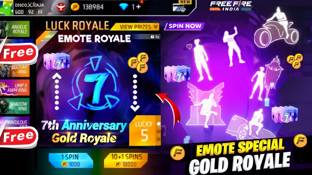 専用② Anniversary Special Gold Royal Free Fire - YouTube