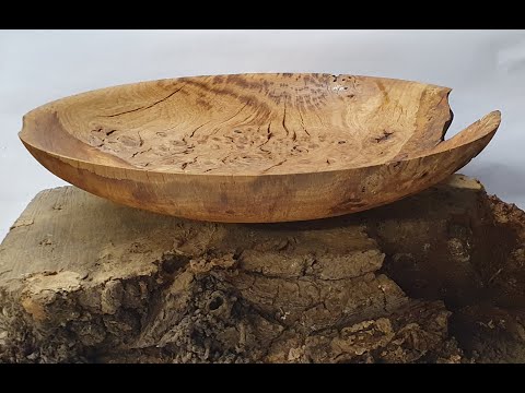 Woodturning - Large Oak Burr Platter