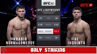 Khabib Nurmagomedov vs Al Iaquinta but it's only striking... | MMA GOATS