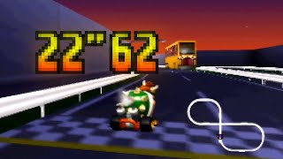 Mario Kart 64 - Toad&#39;s Turnpike SC 3lap 22.62 (NTSC)